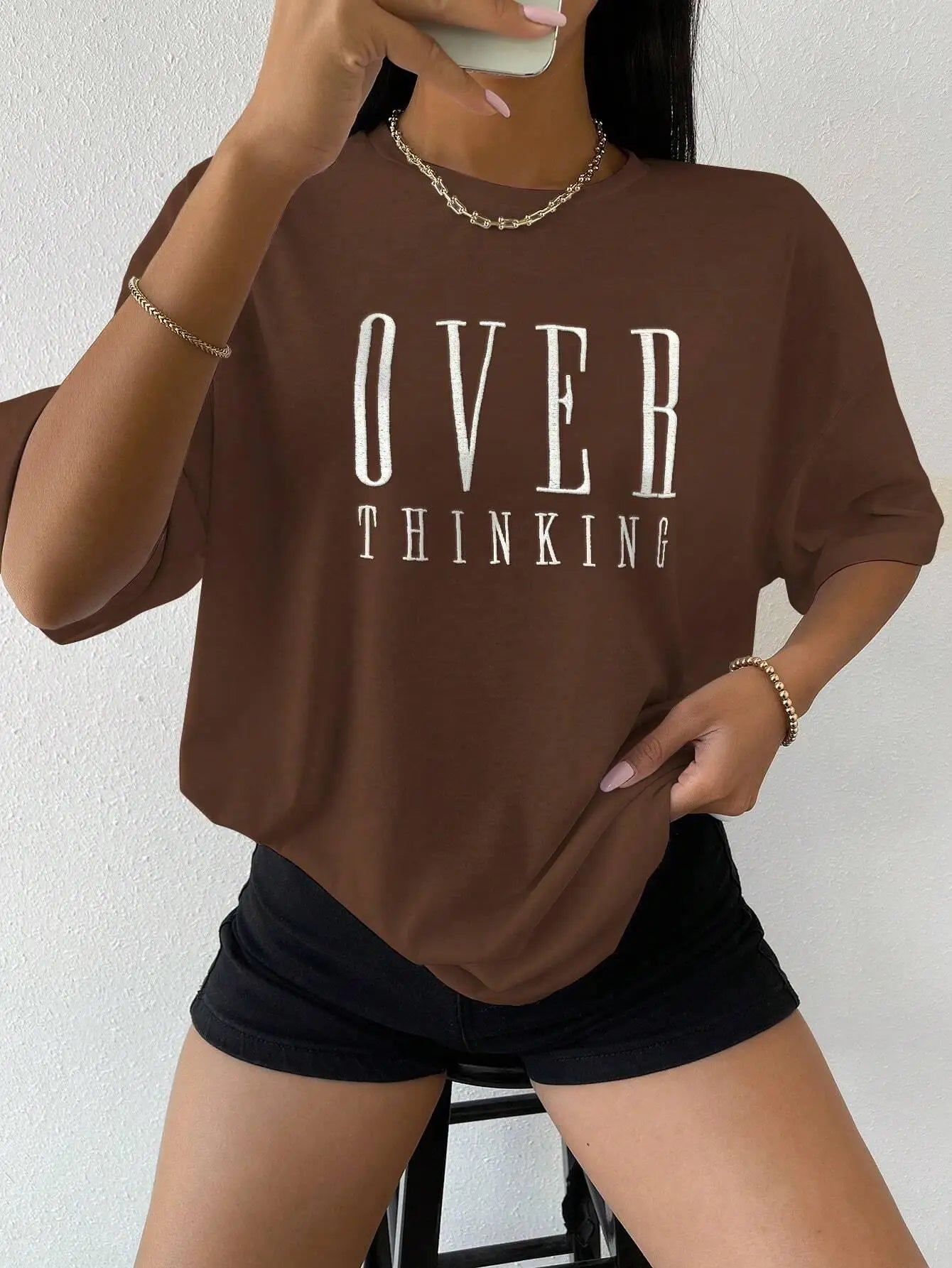 Camiseta oversize - ropa casual - camiseta gráfica 