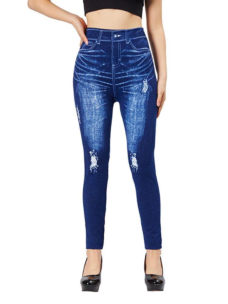  jeans de cintura alta - jeans ajustados para mujer 