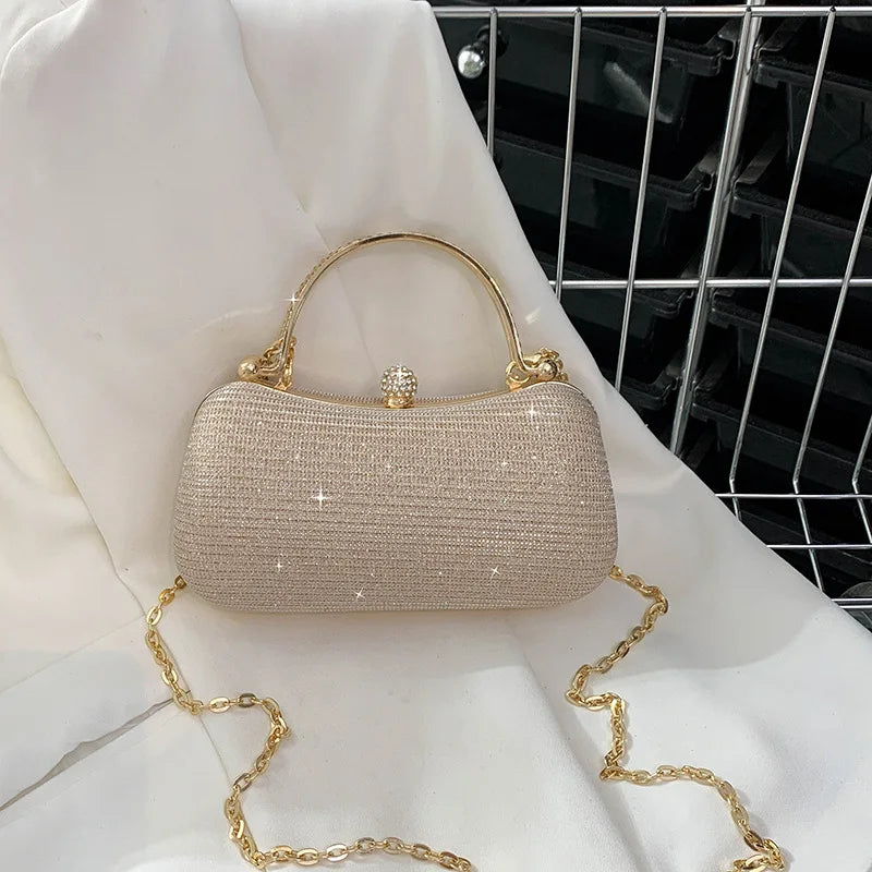 mini bolso de mano para mujeres - bolso de fiesta - bolso de noche con cadena