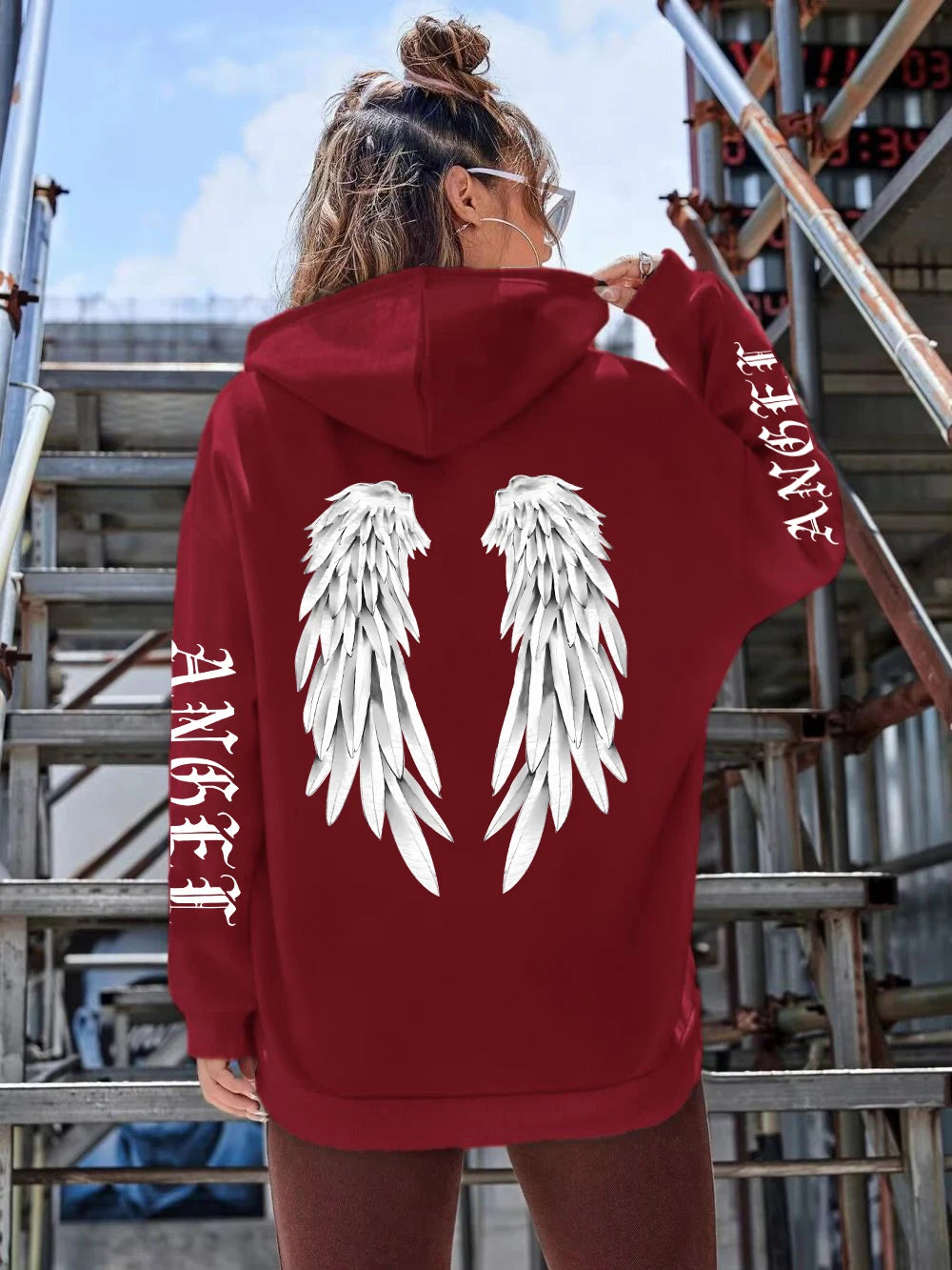  Sudadera con alas de ángel - sudadera casual de mujer