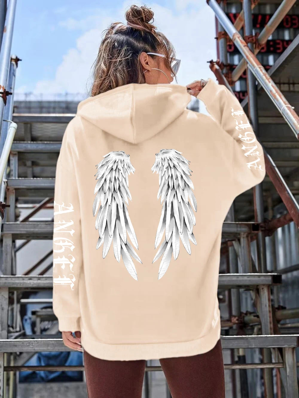  Sudadera con alas de ángel - sudadera casual de mujer