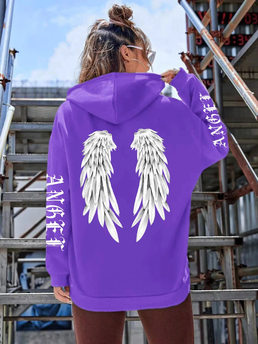  Sudadera con alas de ángel - sudadera casual de mujer