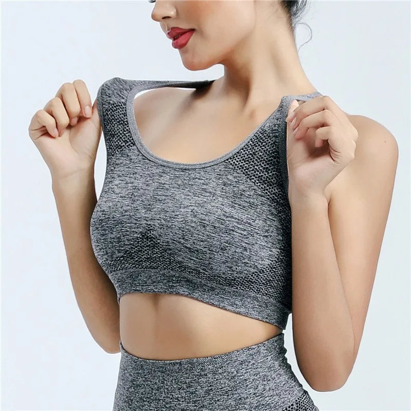 Top Deportivo sin Costuras - Ropa Activa Cómoda y de Soporte para Mujer