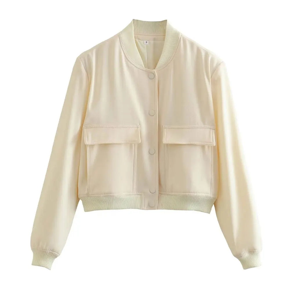 chaqueta bomber - chaqueta beige - chaqueta casual 