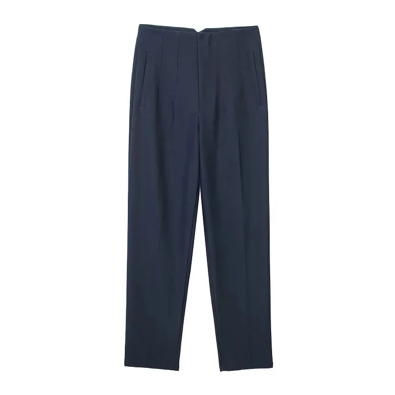 pantalones de cintura alta para mujer - pantalones casuales - pantalones entallados